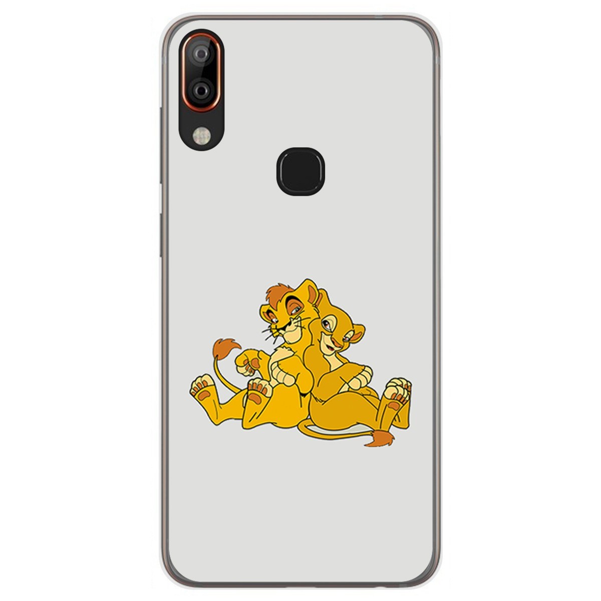 Funda Gel Tpu para Vsmart Active 1+ Plus diseño Leones Dibujos