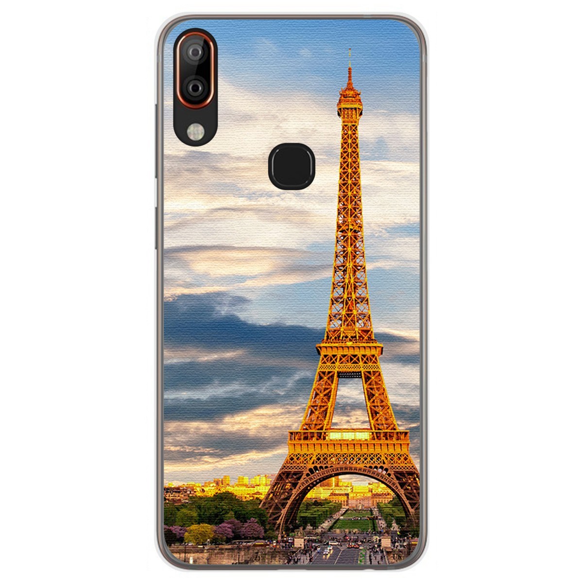 Funda Gel Tpu para Vsmart Active 1+ Plus diseño Paris Dibujos