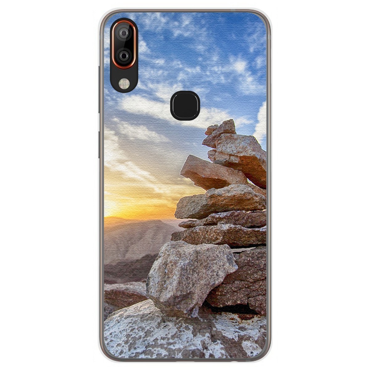 Funda Gel Tpu para Vsmart Active 1+ Plus diseño Sunset Dibujos