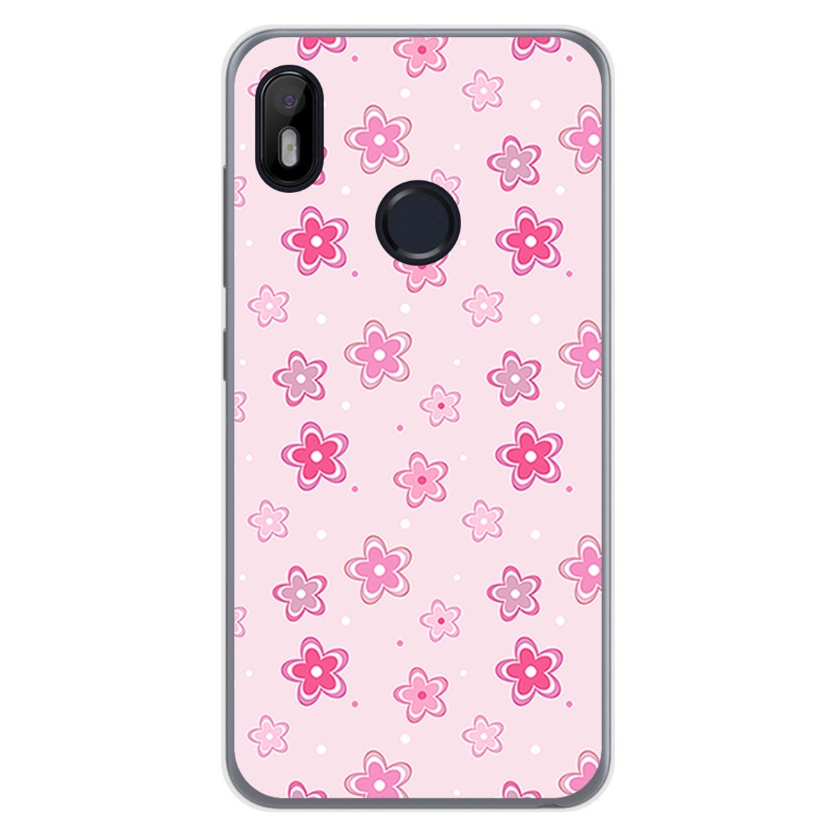 Funda Gel Tpu para VSmart Joy 1 diseño Flores Dibujos