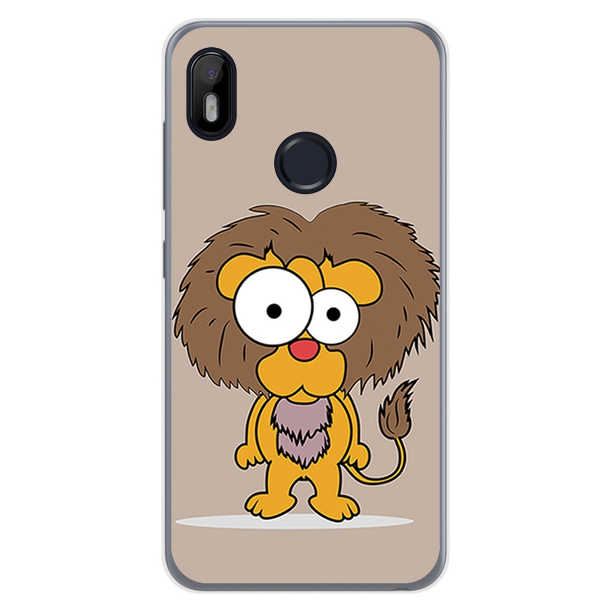 Funda Gel Tpu para VSmart Joy 1 diseño Leon Dibujos