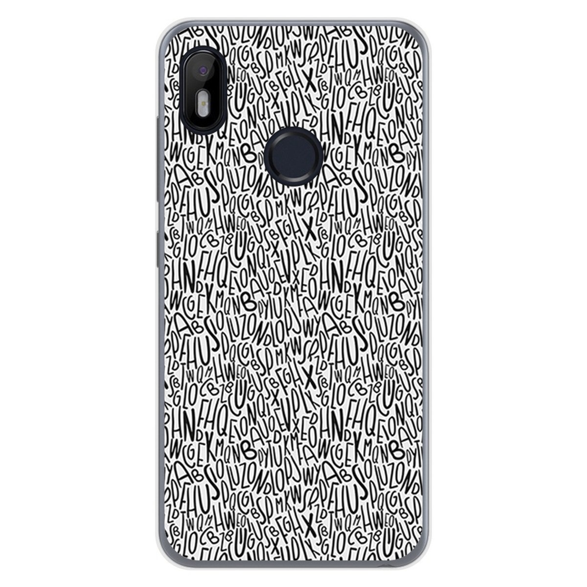 Funda Gel Tpu para VSmart Joy 1 diseño Letras Dibujos