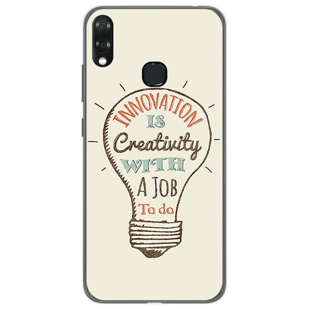 Funda Gel Tpu para Vsmart Joy 1+ Plus diseño Creativity Dibujos