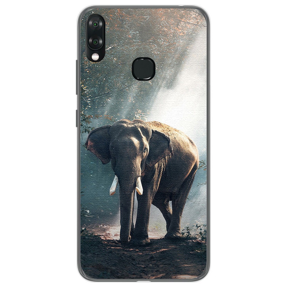 Funda Gel Tpu para Vsmart Joy 1+ Plus diseño Elefante Dibujos