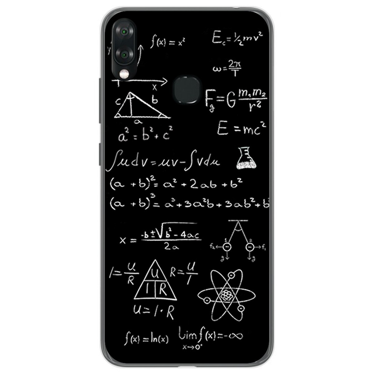 Funda Gel Tpu para Vsmart Joy 1+ Plus diseño Formulas Dibujos