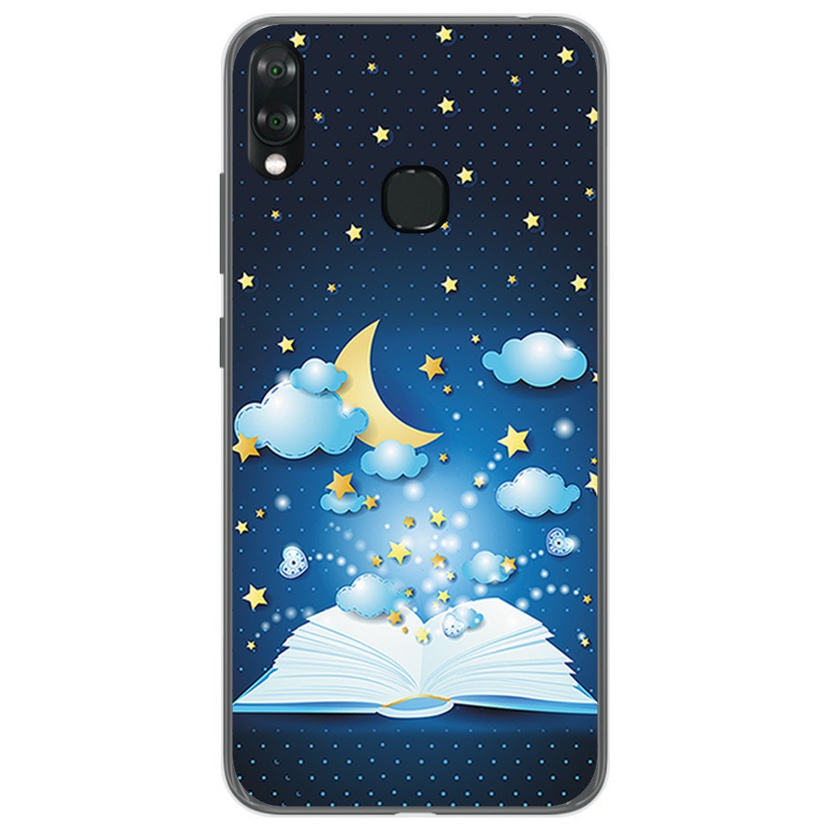 Funda Gel Tpu para Vsmart Joy 1+ Plus diseño Libro Cuentos Dibujos