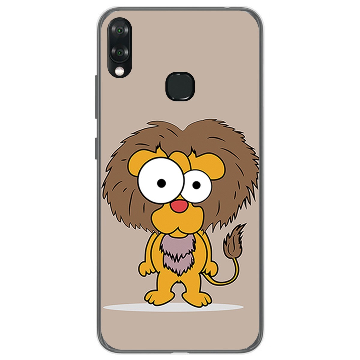 Funda Gel Tpu para Vsmart Joy 1+ Plus diseño Leon Dibujos
