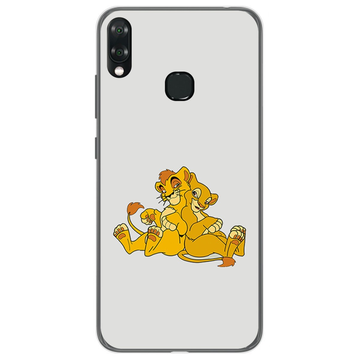 Funda Gel Tpu para Vsmart Joy 1+ Plus diseño Leones Dibujos