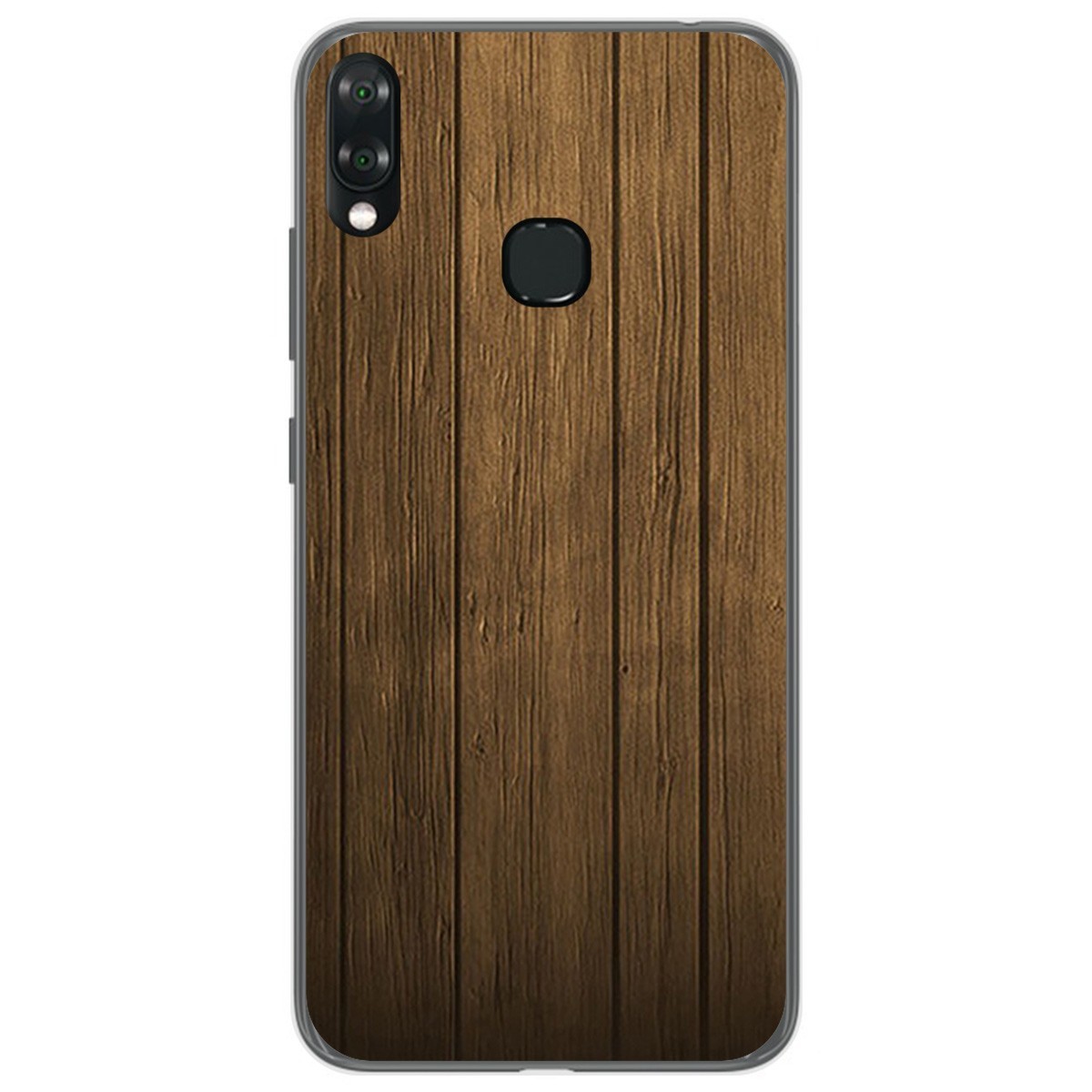 Funda Gel Tpu para Vsmart Joy 1+ Plus diseño Madera Dibujos