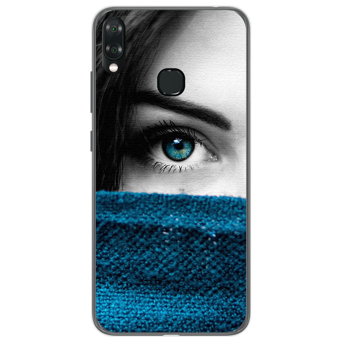 Funda Gel Tpu para Vsmart Joy 1+ Plus diseño Ojo Dibujos