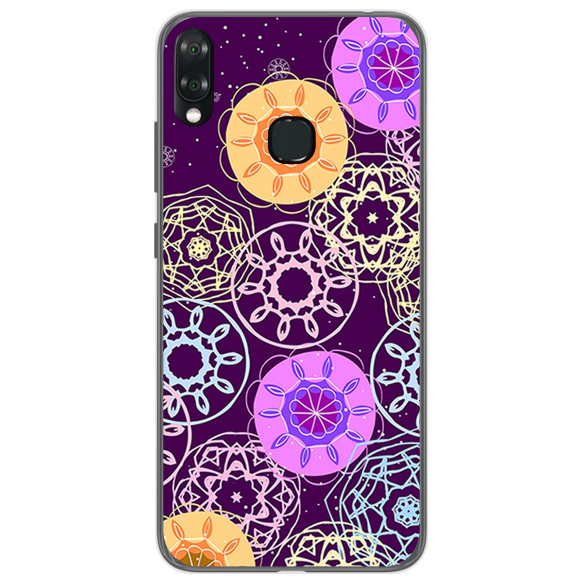 Funda Gel Tpu para Vsmart Joy 1+ Plus diseño Radial Dibujos