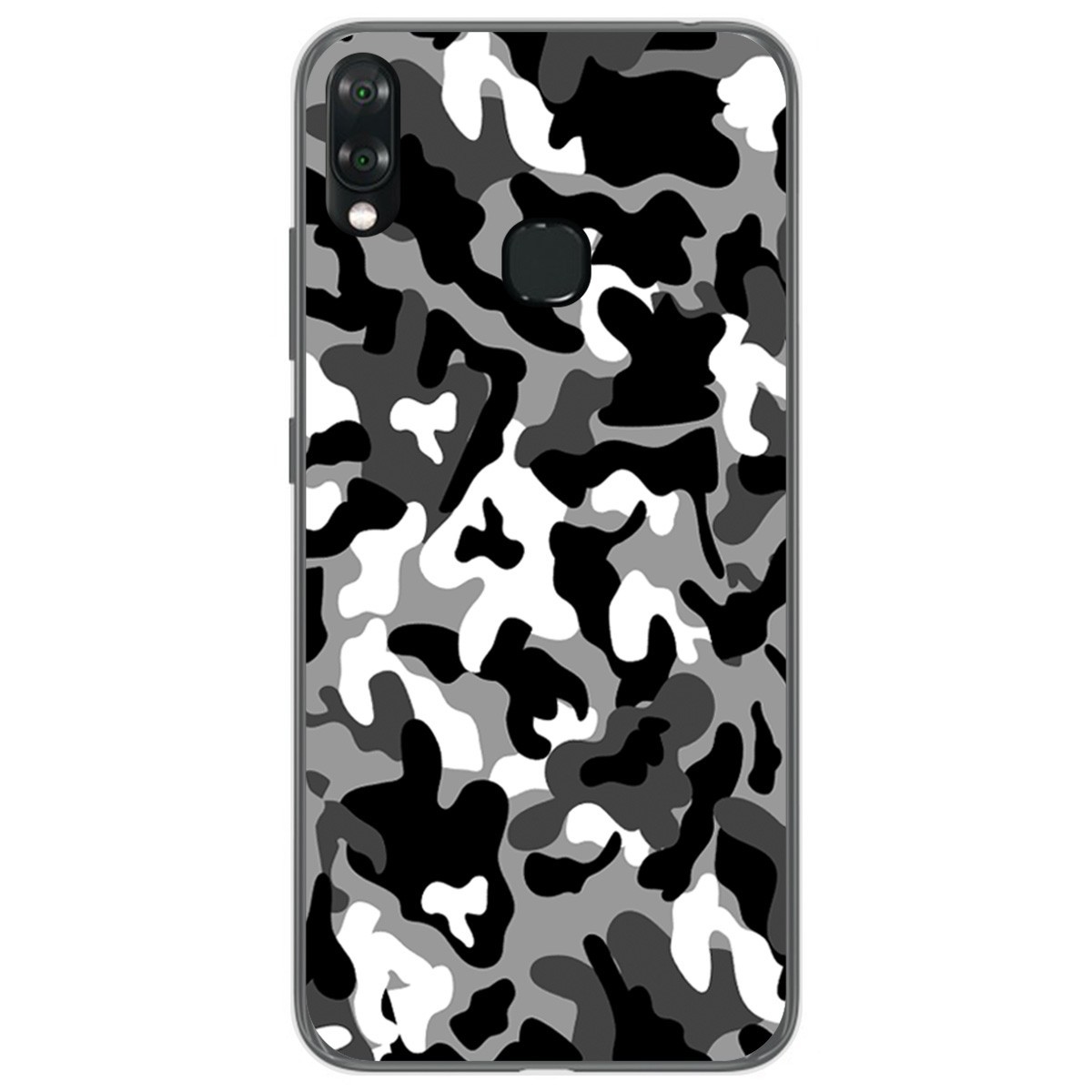 Funda Gel Tpu para Vsmart Joy 1+ Plus diseño Snow Camuflaje Dibujos