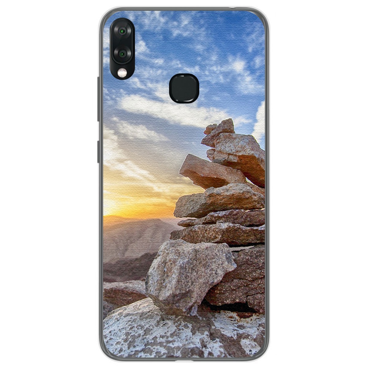 Funda Gel Tpu para Vsmart Joy 1+ Plus diseño Sunset Dibujos