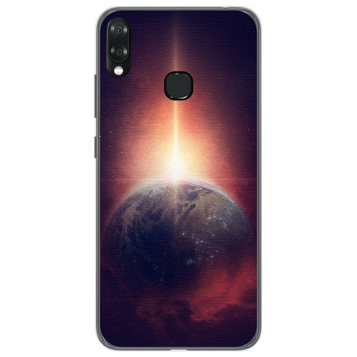 Funda Gel Tpu para Vsmart Joy 1+ Plus diseño Tierra Dibujos
