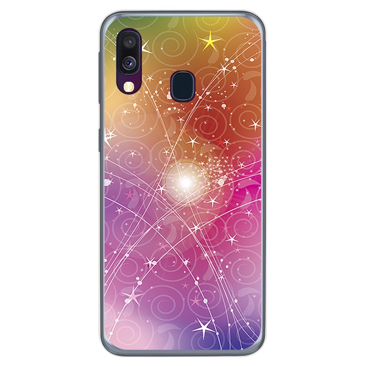 Funda Gel Tpu para Samsung Galaxy A40 diseño Abstracto Dibujos
