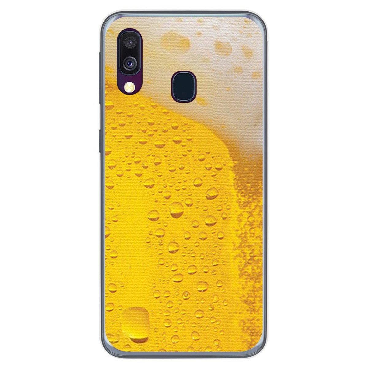Funda Gel Tpu para Samsung Galaxy A40 diseño Cerveza Dibujos