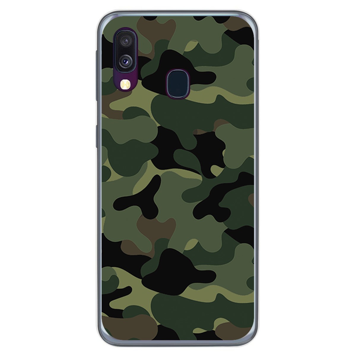 Funda Gel Tpu para Samsung Galaxy A40 diseño Camuflaje Dibujos