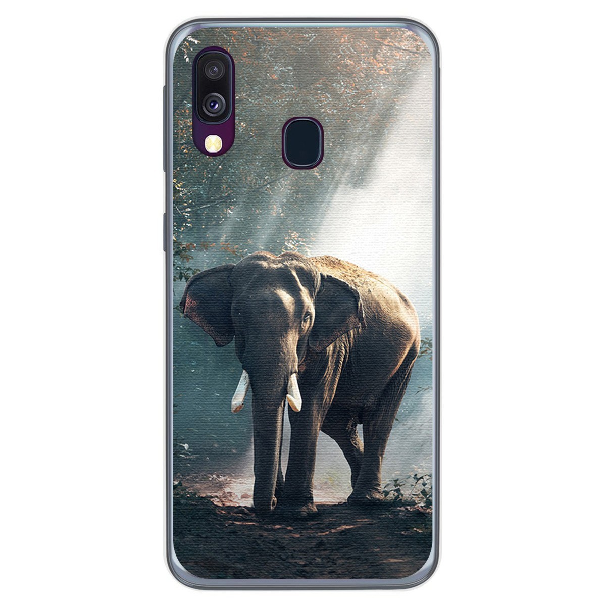 Funda Gel Tpu para Samsung Galaxy A40 diseño Elefante Dibujos