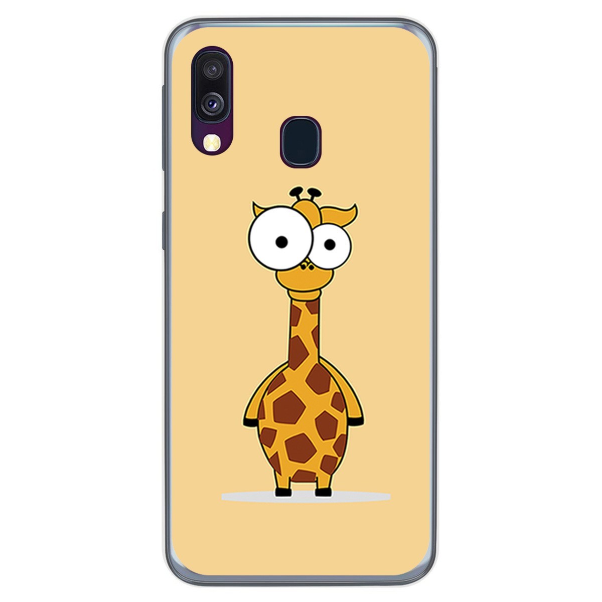 Funda Gel Tpu para Samsung Galaxy A40 diseño Jirafa Dibujos