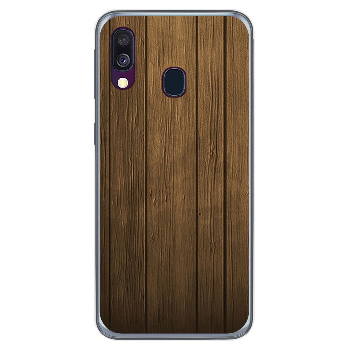 Funda Gel Tpu para Samsung Galaxy A40 diseño Madera Dibujos