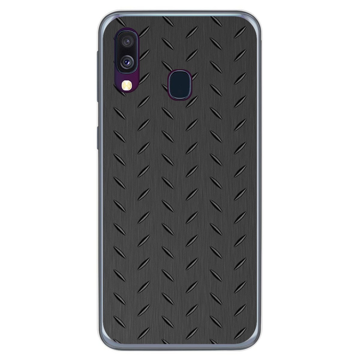 Funda Gel Tpu para Samsung Galaxy A40 diseño Metal Dibujos