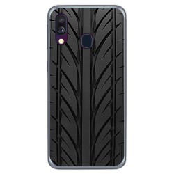 Funda Gel Tpu para Samsung Galaxy A40 diseño Neumatico Dibujos