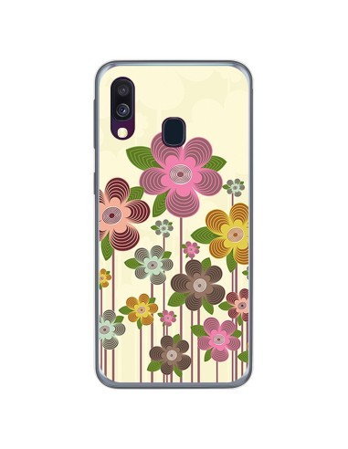 Funda Gel Tpu para Samsung Galaxy A40 diseño Primavera En Flor Dibujos