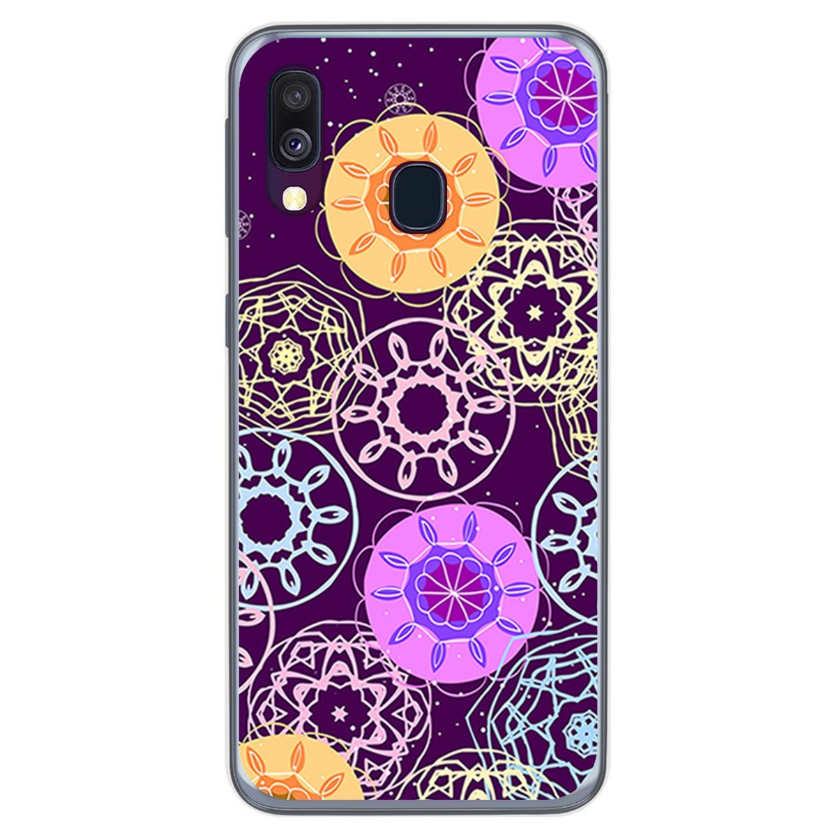 Funda Gel Tpu para Samsung Galaxy A40 diseño Radial Dibujos