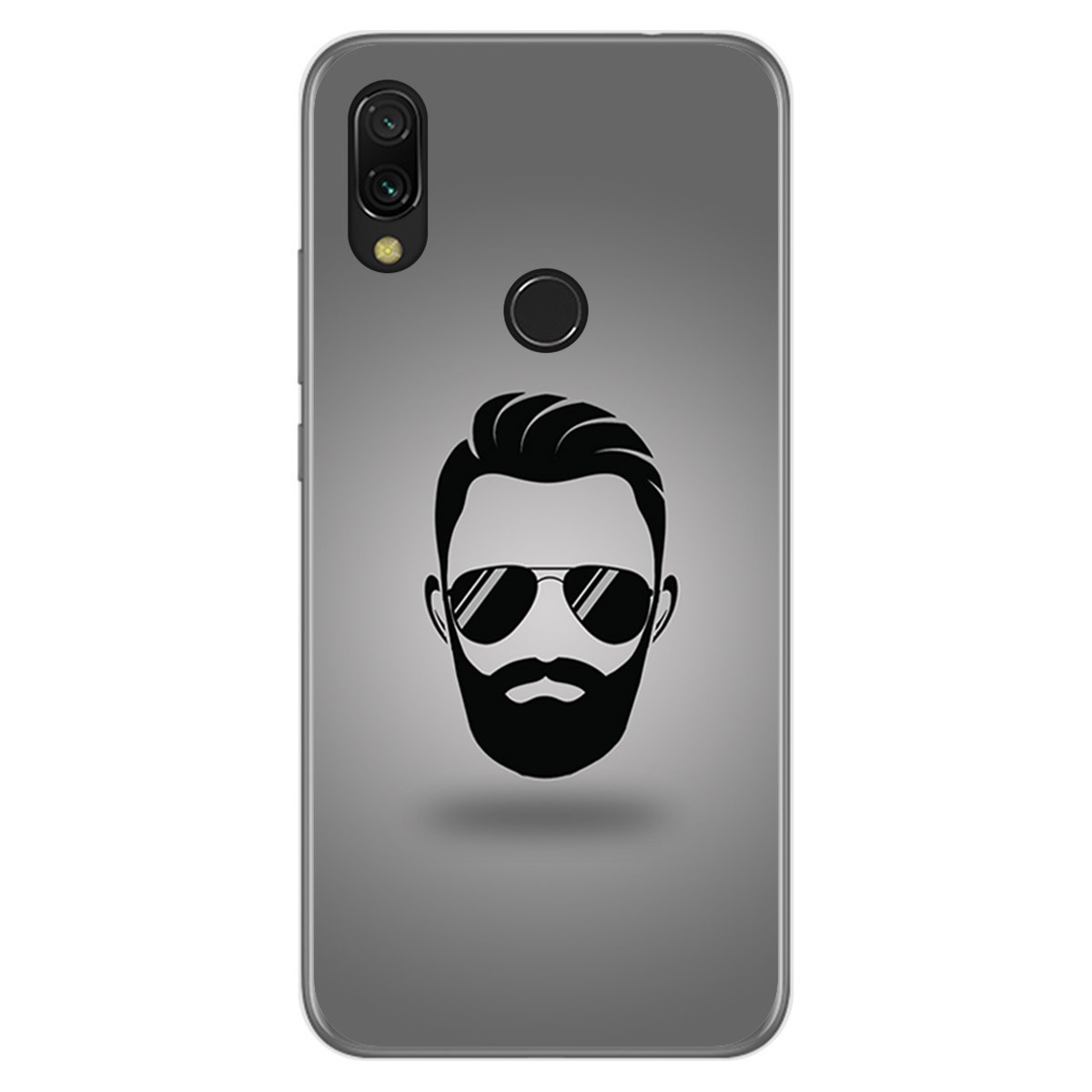 Funda Gel Tpu para Xiaomi Redmi 7 diseño Barba Dibujos