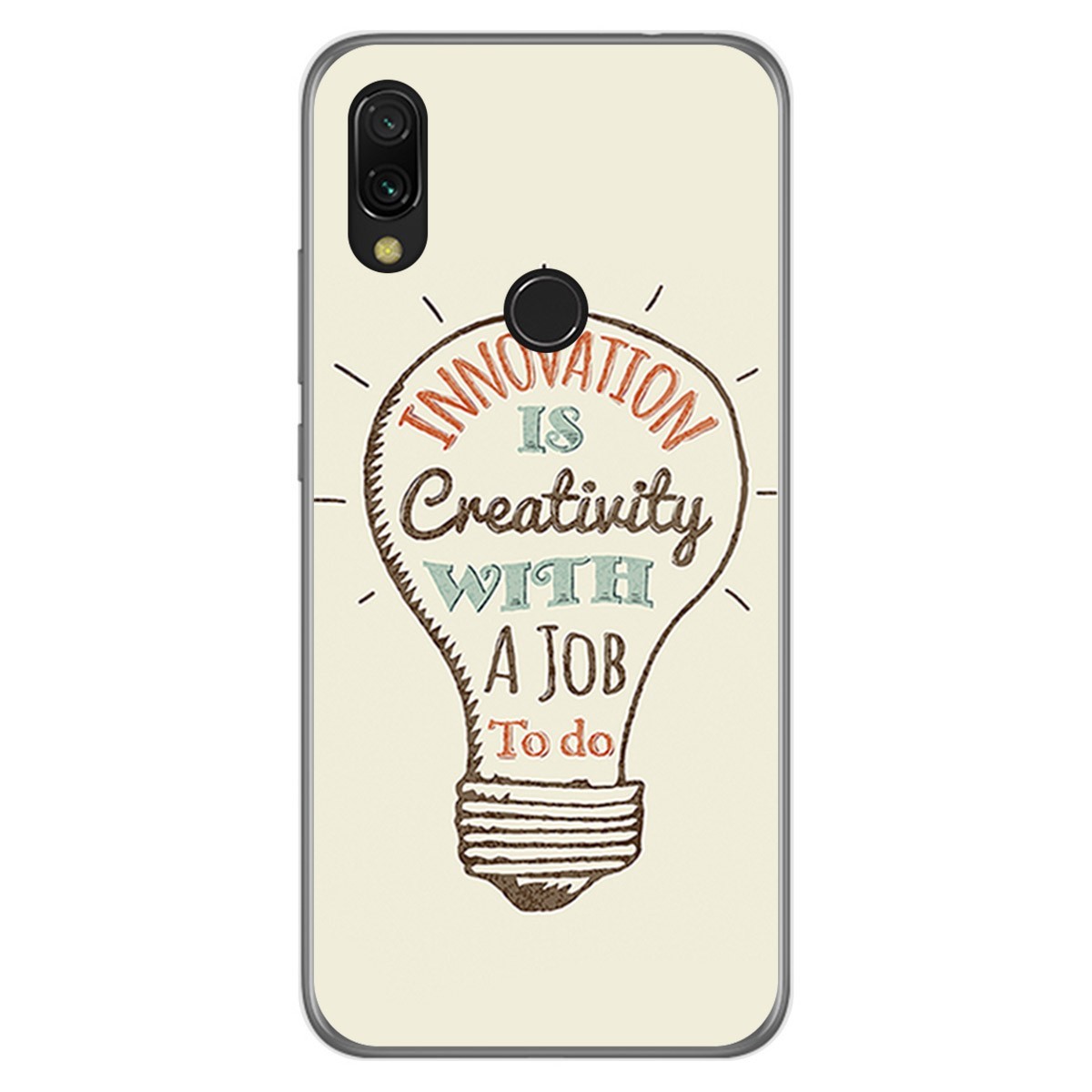 Funda Gel Tpu para Xiaomi Redmi 7 diseño Creativity Dibujos