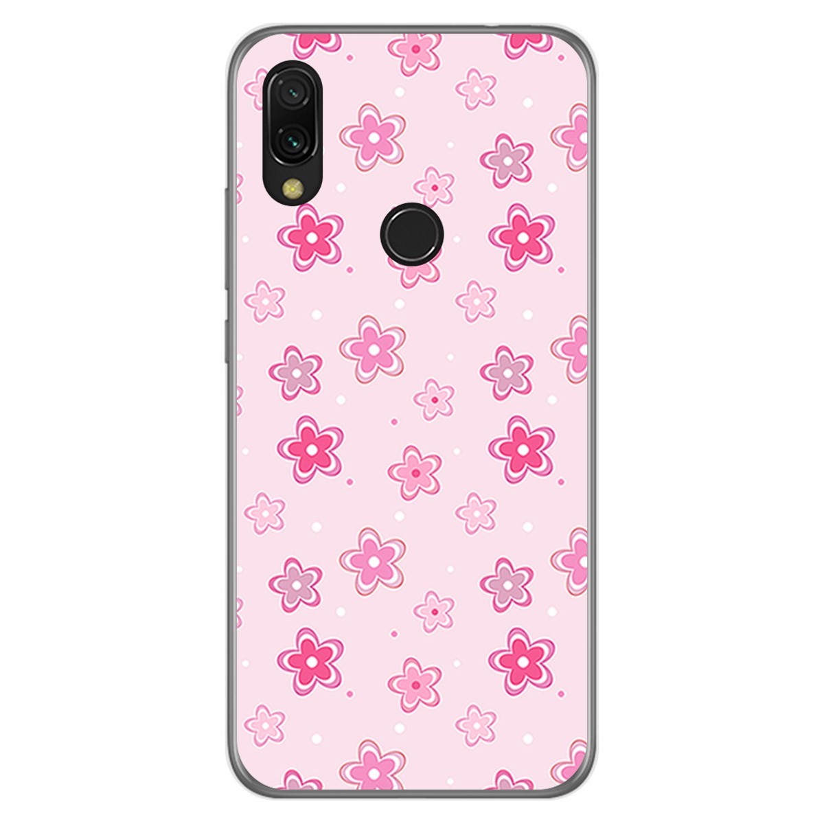 Funda Gel Tpu para Xiaomi Redmi 7 diseño Flores Dibujos