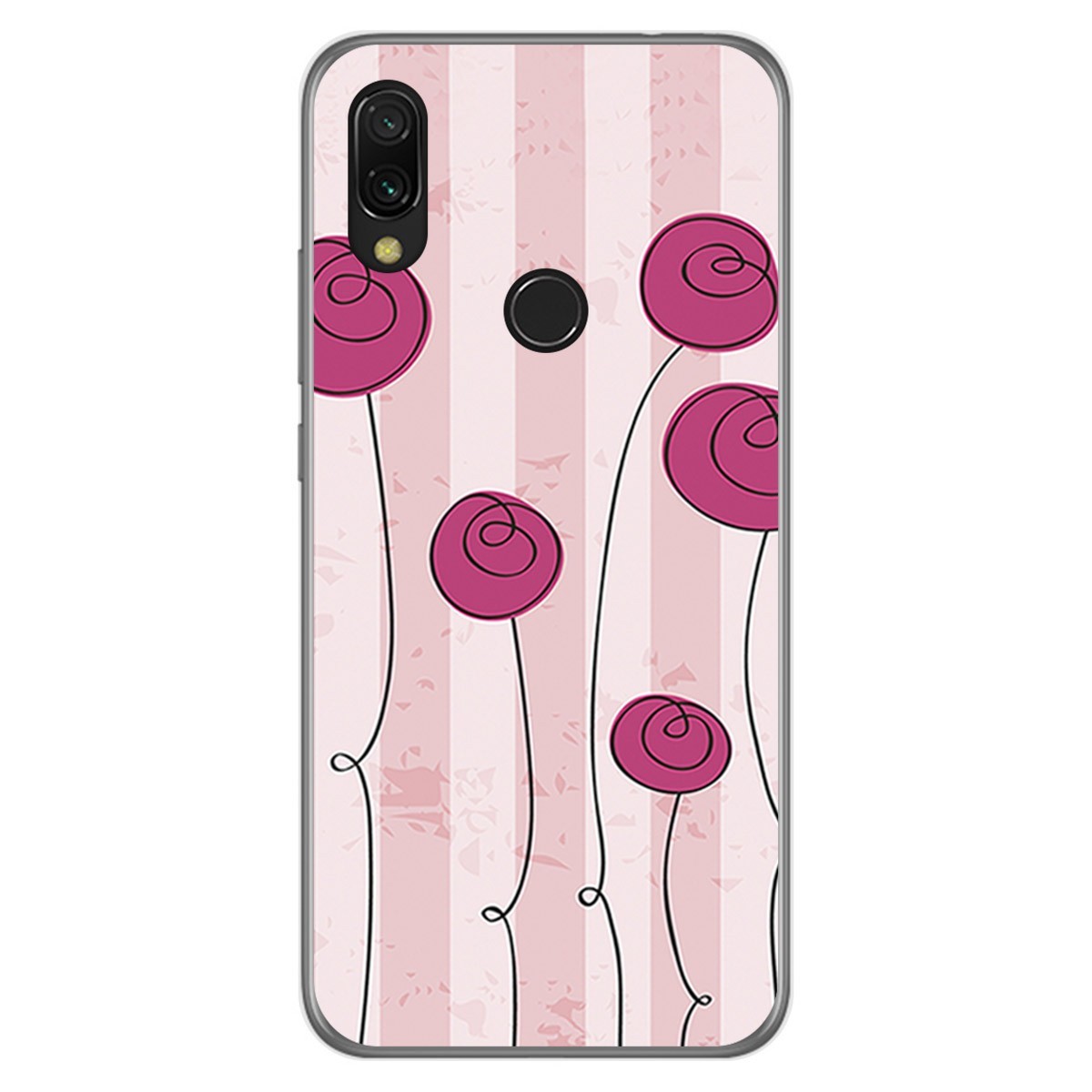 Funda Gel Tpu para Xiaomi Redmi 7 diseño Flores Vintage Dibujos
