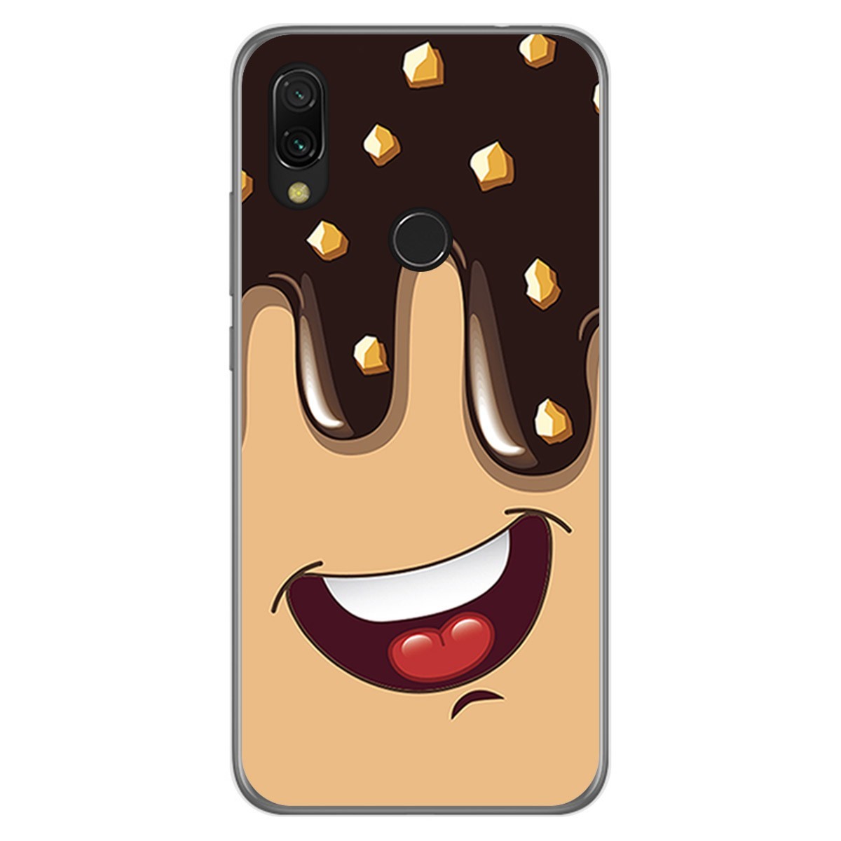 Funda Gel Tpu para Xiaomi Redmi 7 diseño Helado Chocolate Dibujos
