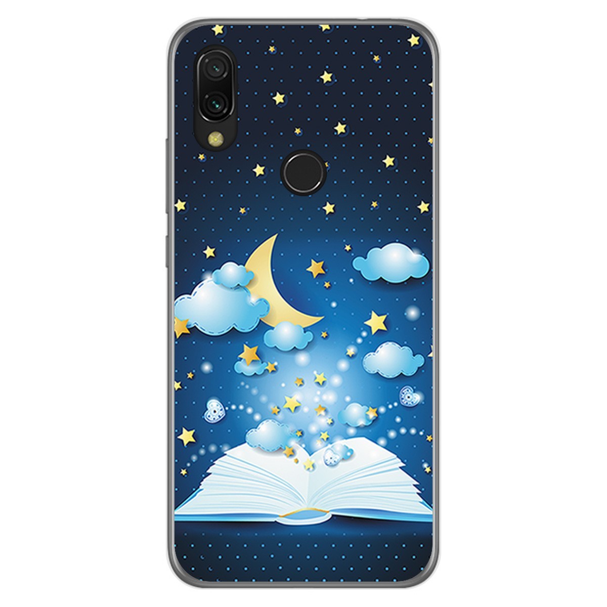 Funda Gel Tpu para Xiaomi Redmi 7 diseño Libro Cuentos Dibujos