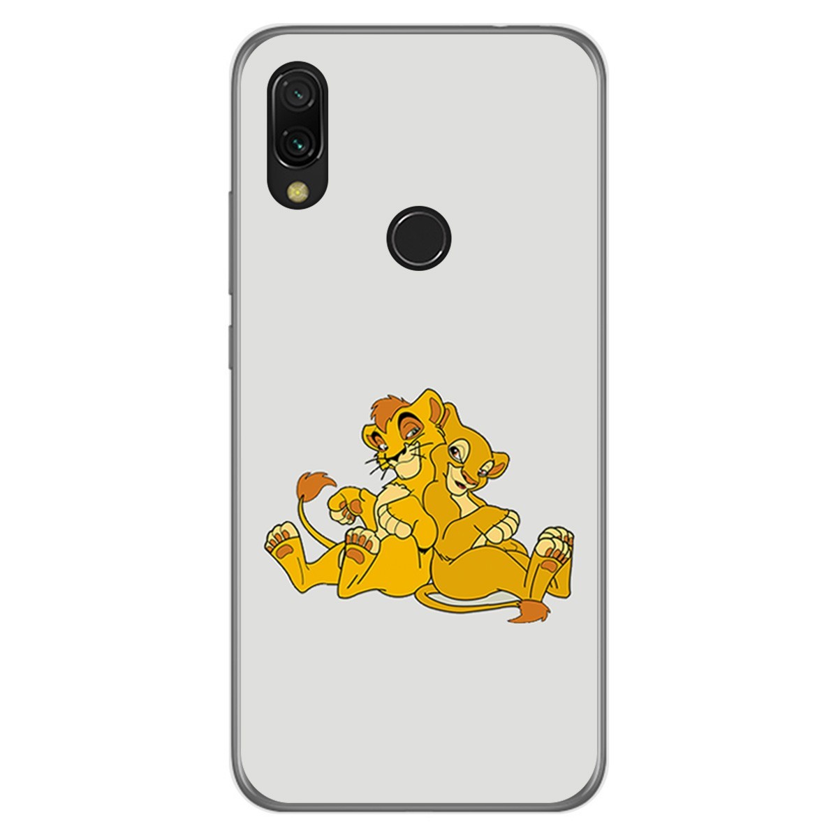 Funda Gel Tpu para Xiaomi Redmi 7 diseño Leones Dibujos