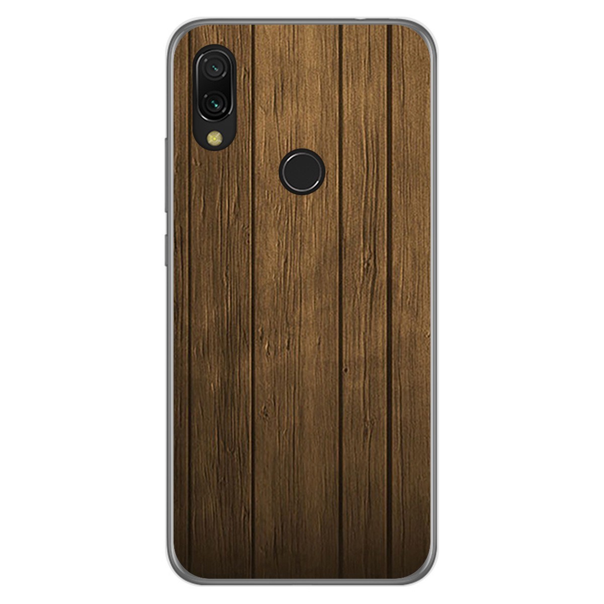 Funda Gel Tpu para Xiaomi Redmi 7 diseño Madera Dibujos