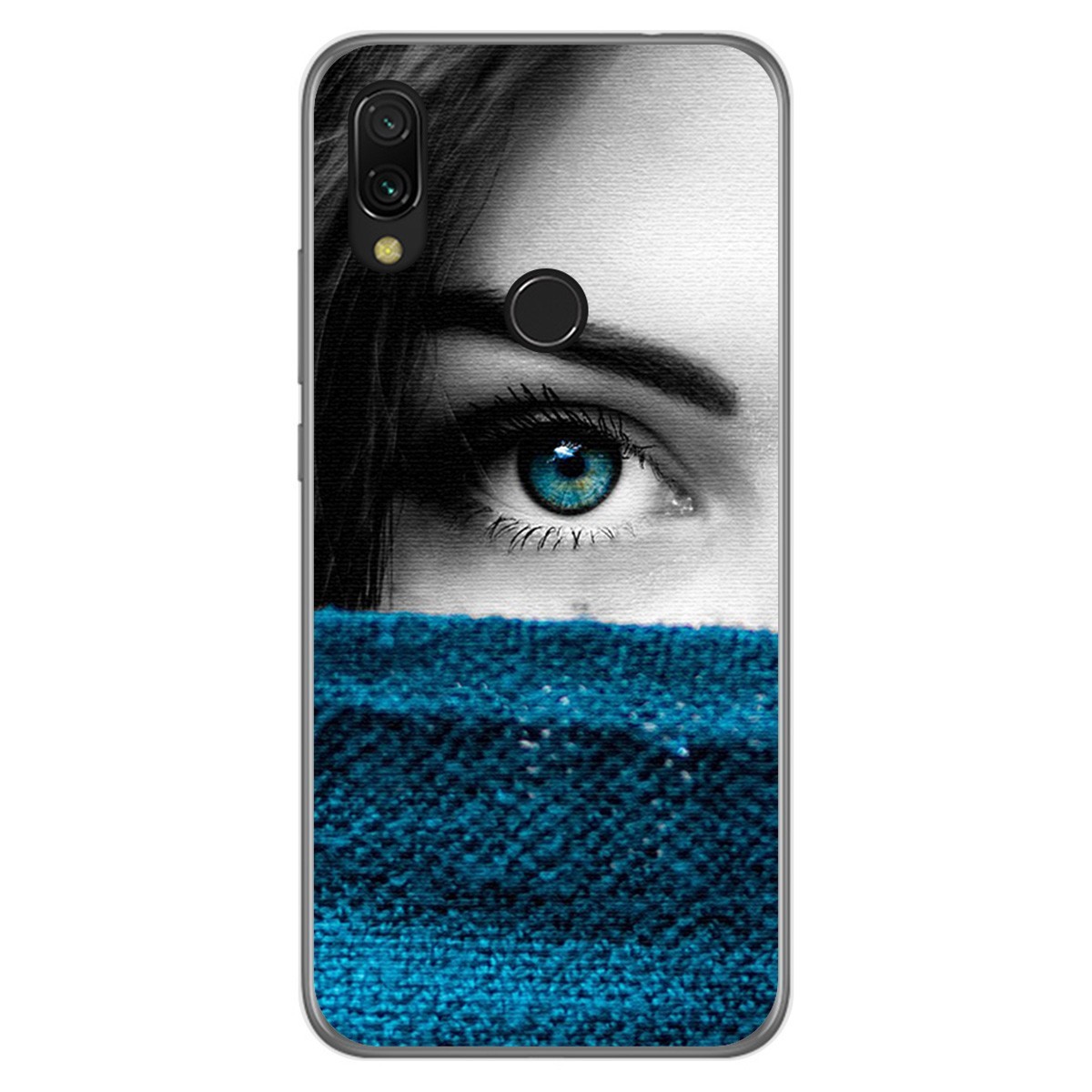 Funda Gel Tpu para Xiaomi Redmi 7 diseño Ojo Dibujos