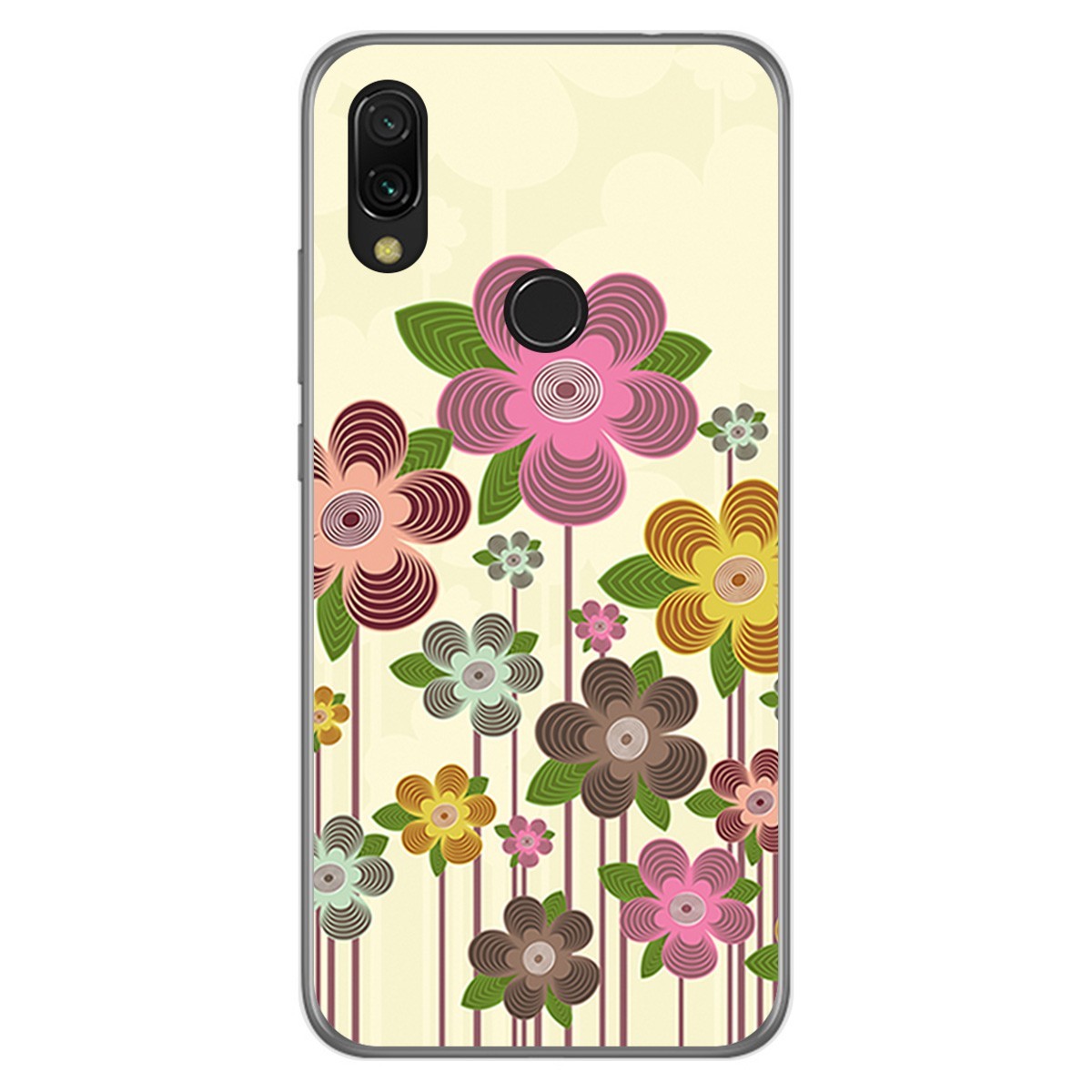 Funda Gel Tpu para Xiaomi Redmi 7 diseño Primavera En Flor Dibujos