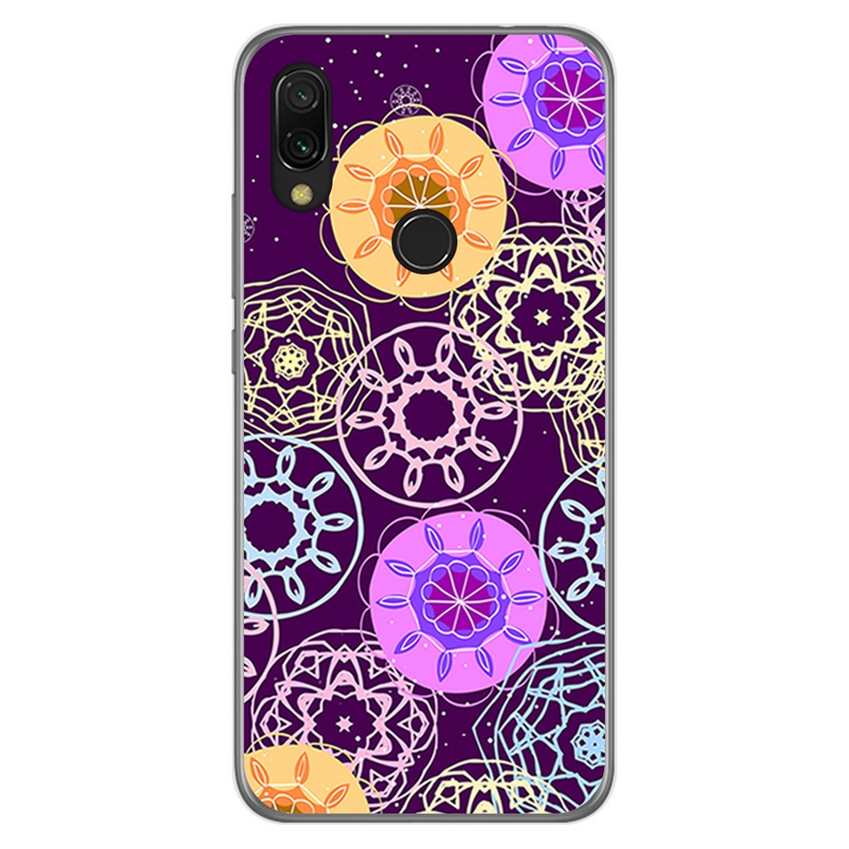 Funda Gel Tpu para Xiaomi Redmi 7 diseño Radial Dibujos