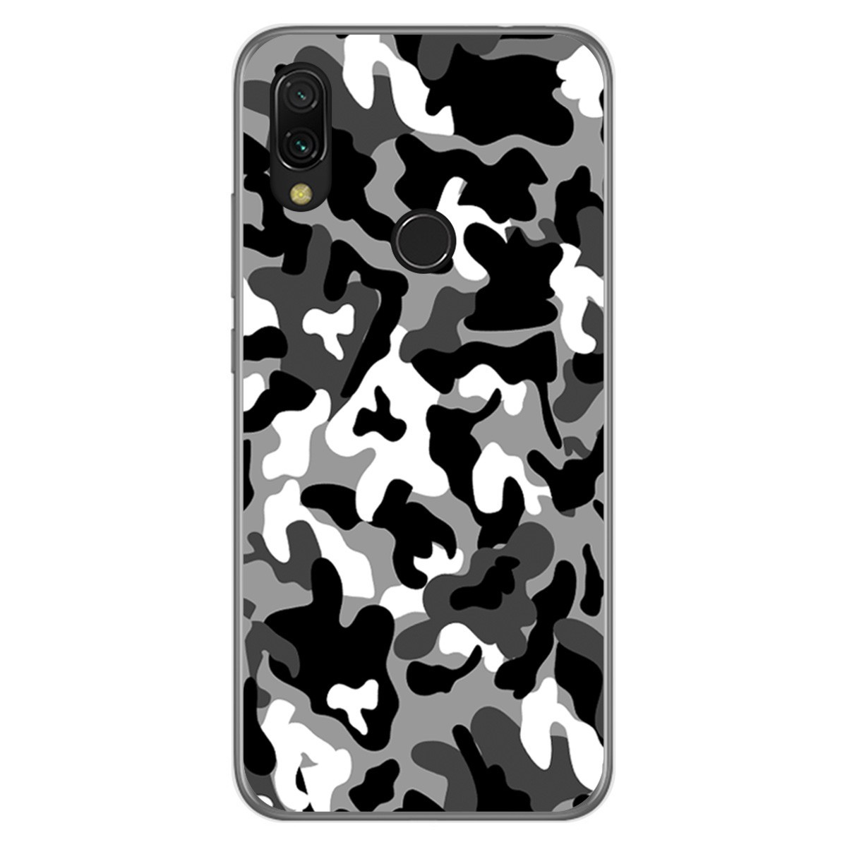 Funda Gel Tpu para Xiaomi Redmi 7 diseño Snow Camuflaje Dibujos