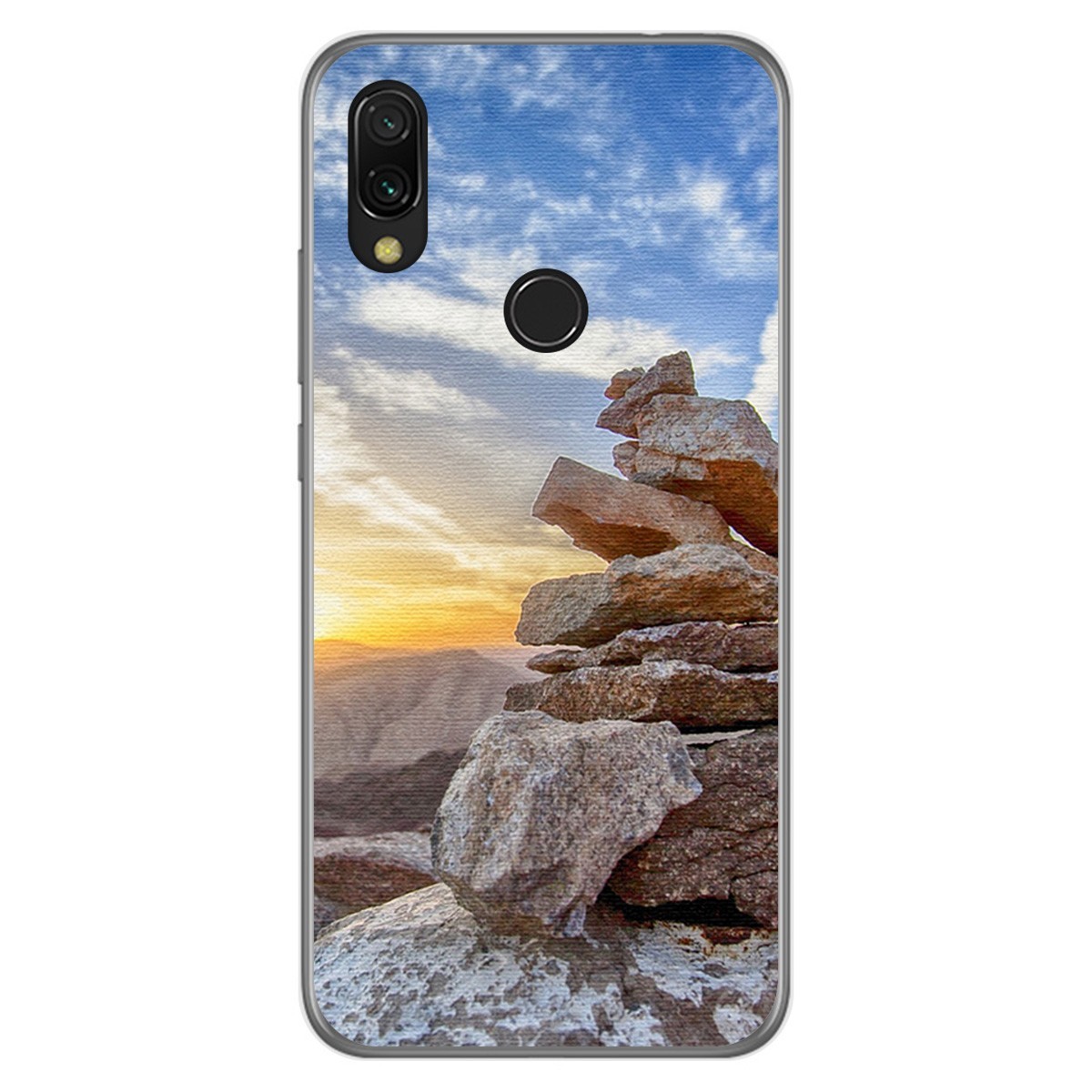 Funda Gel Tpu para Xiaomi Redmi 7 diseño Sunset Dibujos