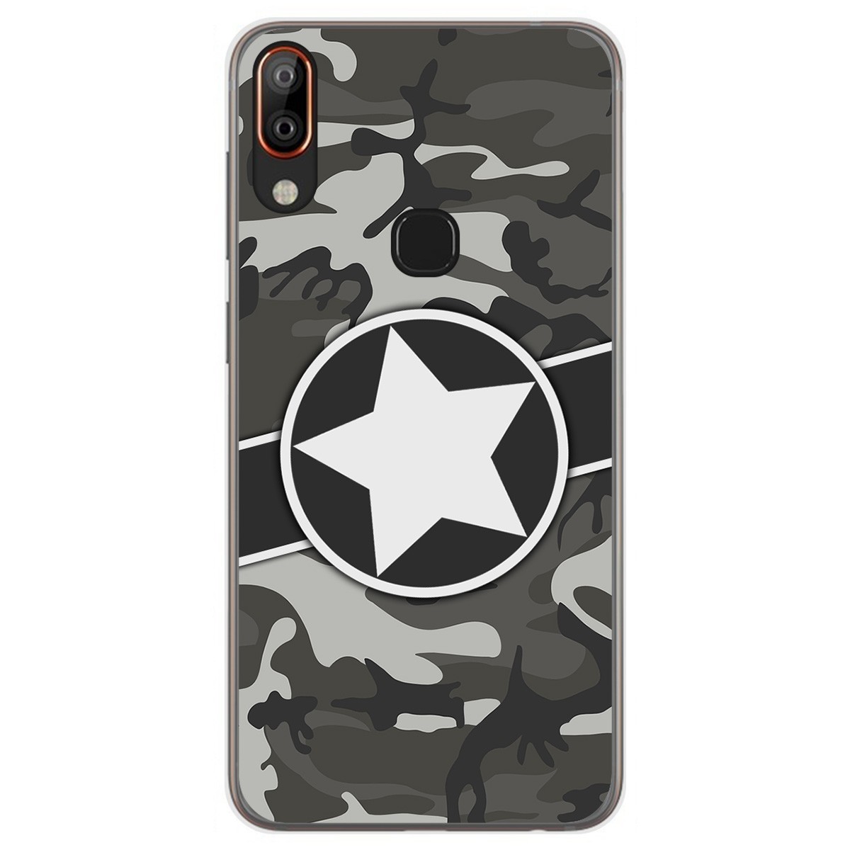 Funda Gel Tpu para Vsmart Active 1+ Plus diseño Camuflaje 02 Dibujos
