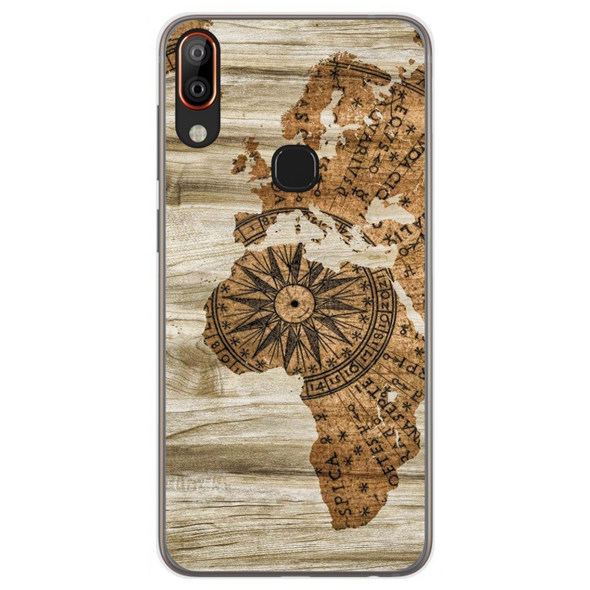 Funda Gel Tpu para Vsmart Active 1+ Plus diseño Madera 07 Dibujos