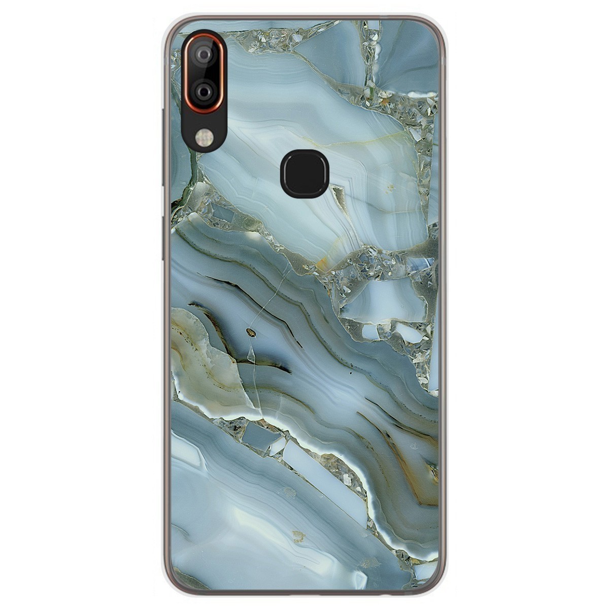 Funda Gel Tpu para Vsmart Active 1+ Plus diseño Mármol 09 Dibujos