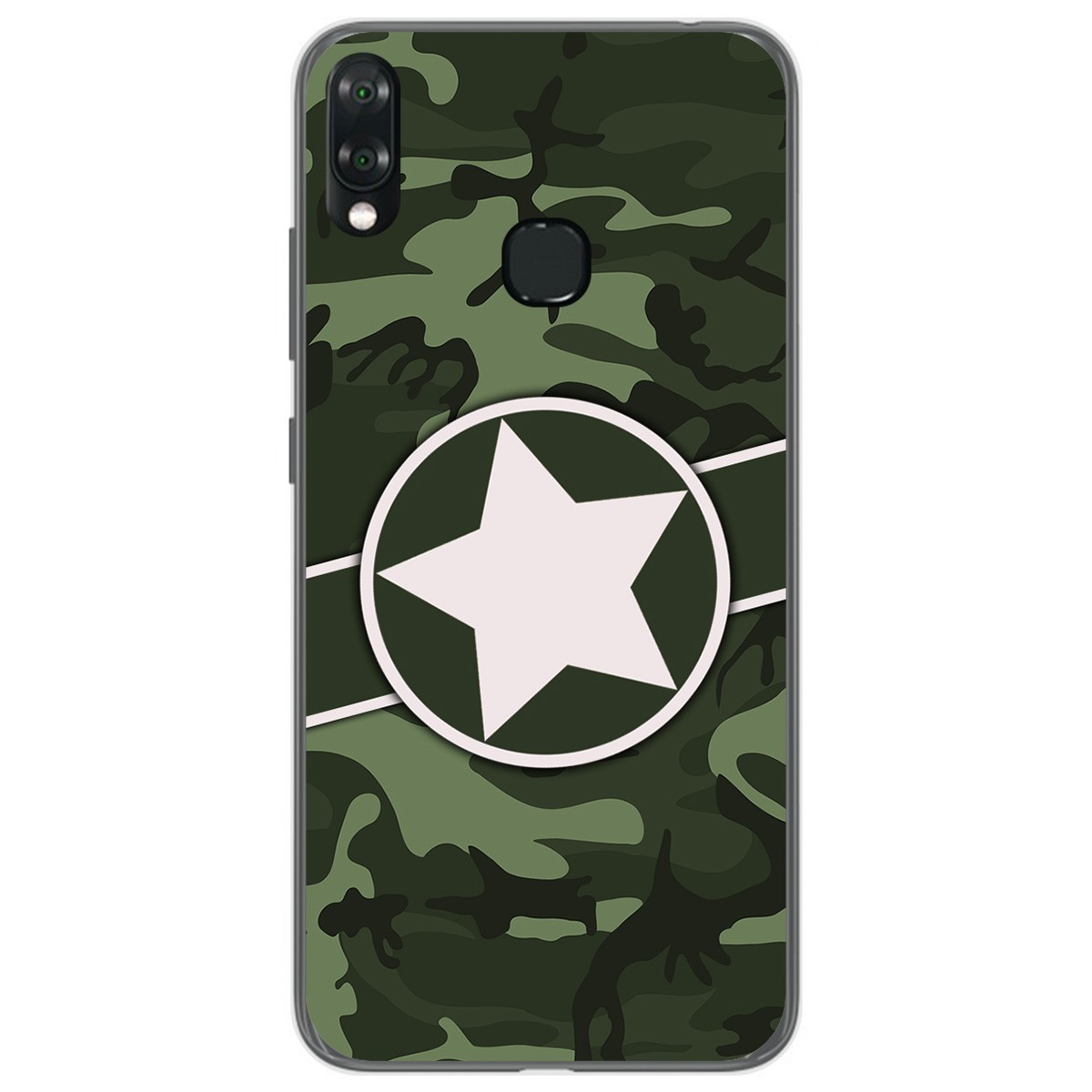 Funda Gel Tpu para Vsmart Joy 1+ Plus diseño Camuflaje 01 Dibujos