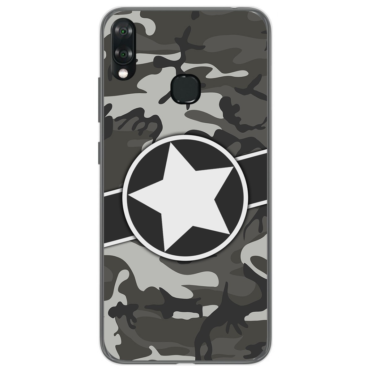 Funda Gel Tpu para Vsmart Joy 1+ Plus diseño Camuflaje 02 Dibujos
