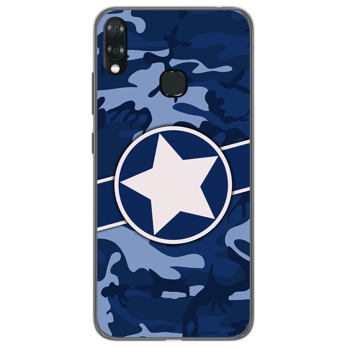 Funda Gel Tpu para Vsmart Joy 1+ Plus diseño Camuflaje 03 Dibujos