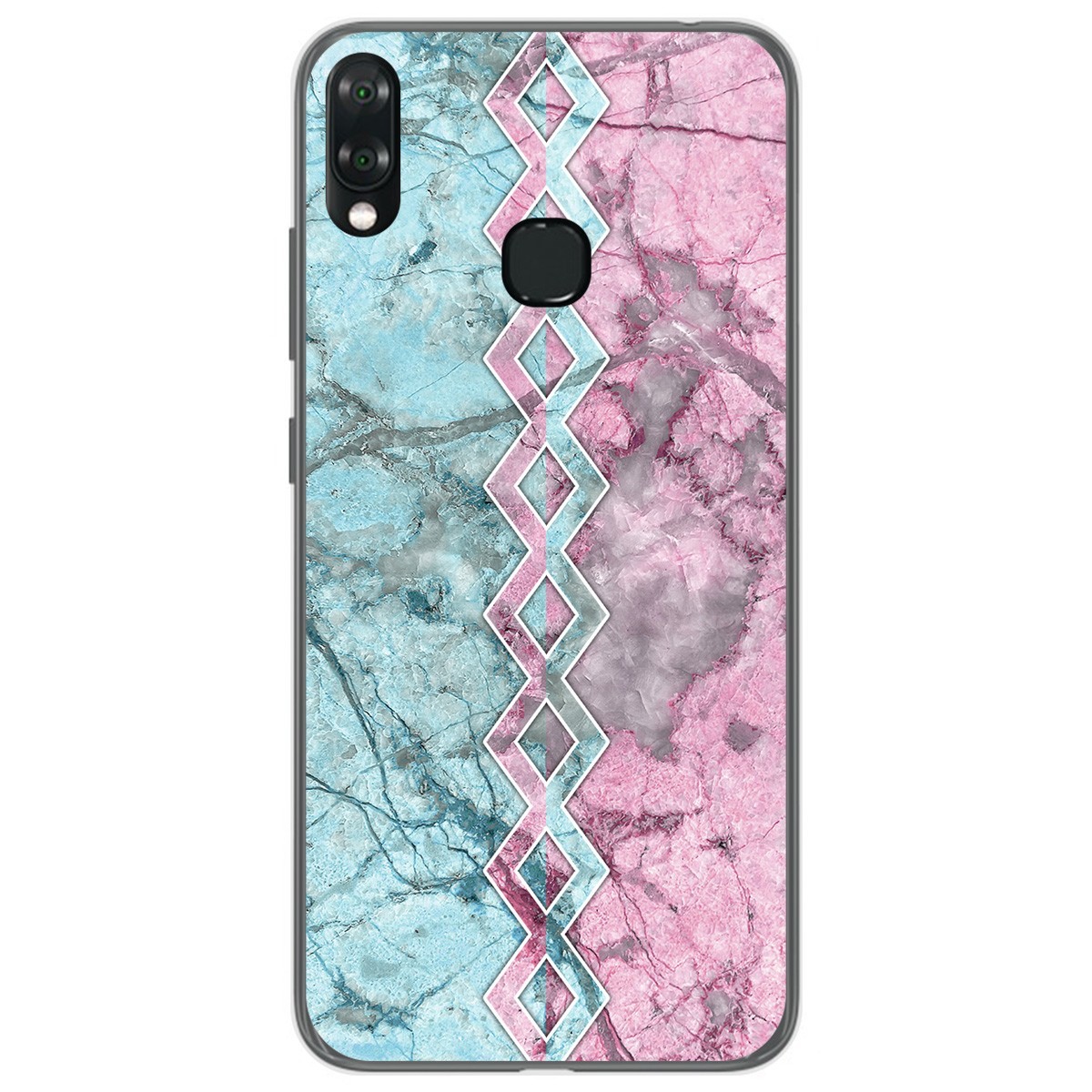 Funda Gel Tpu para Vsmart Joy 1+ Plus diseño Mármol 08 Dibujos