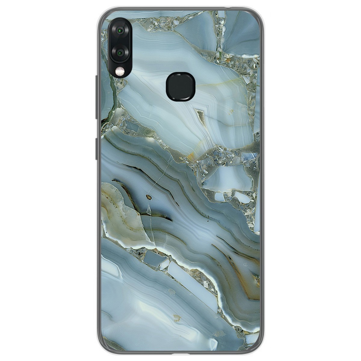 Funda Gel Tpu para Vsmart Joy 1+ Plus diseño Mármol 09 Dibujos