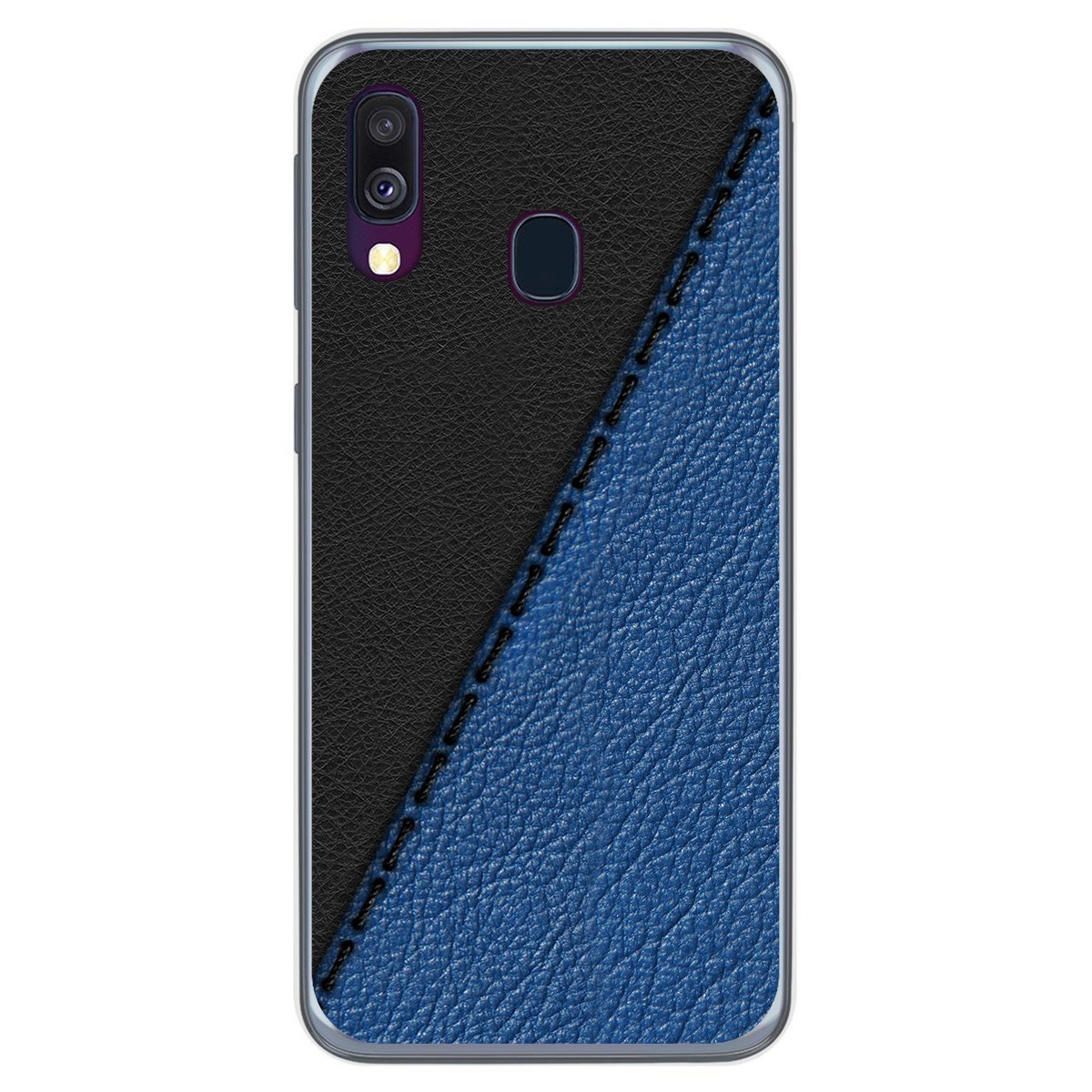 Funda Gel Tpu para Samsung Galaxy A40 diseño Cuero 02 Dibujos